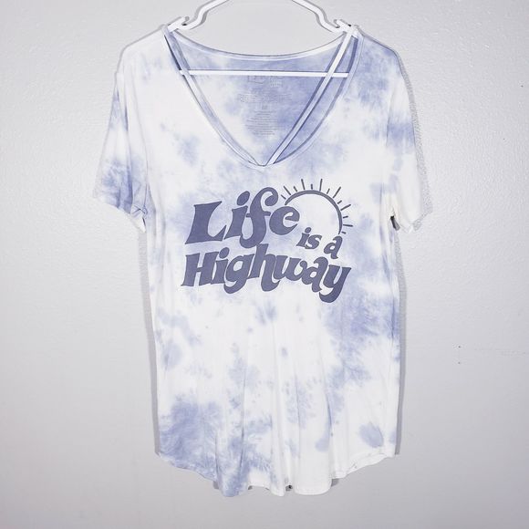 Lyric Culture Tops - Life is a Highway Lyric Boho Western Top